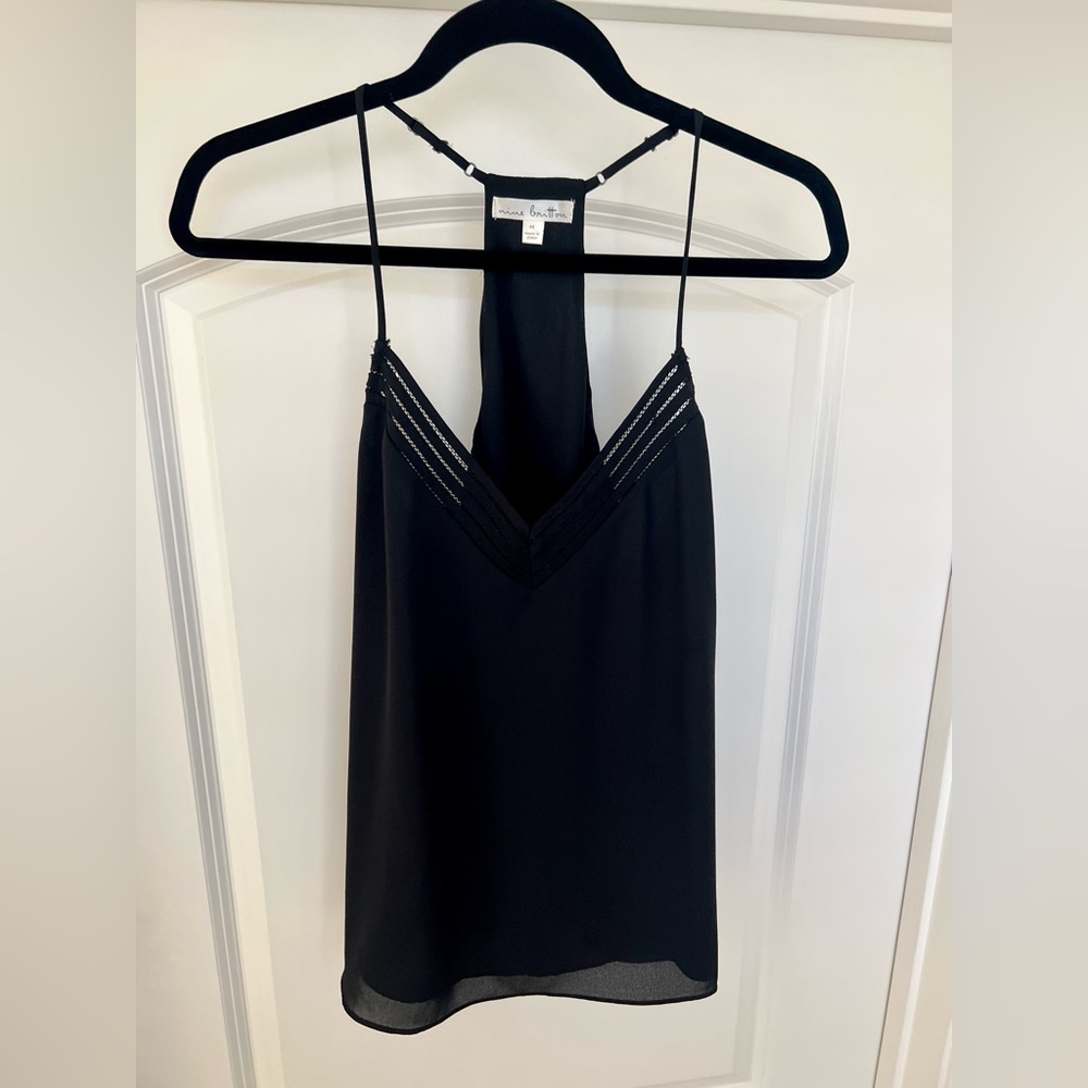 Nine Britton Darra Mesh Detail Cami Blouse size Medium